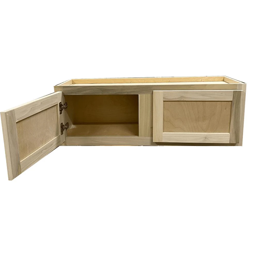 Kitchen Wall Cabinet | Unfinished Poplar | 33x12x12 in.